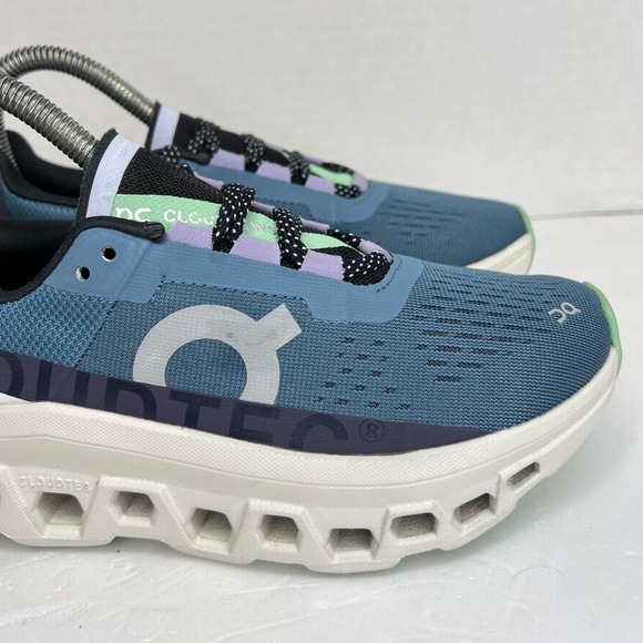 On Cloudmonster Womens Size 6M Dust/Vapor 61.98081 Worn 1x Indoors 99% New - Picture 9 of 16